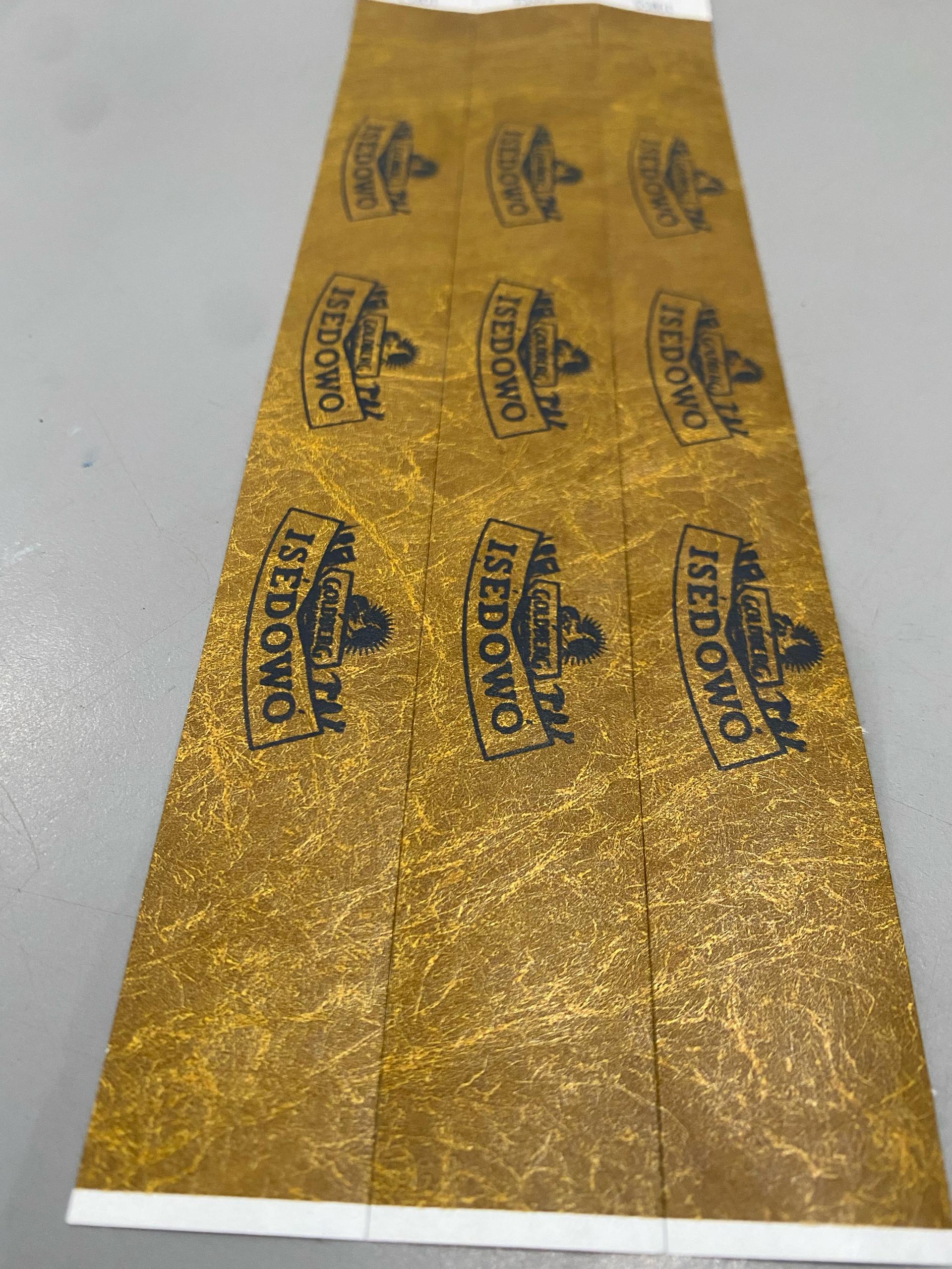 Paper  Tyvek wristbands